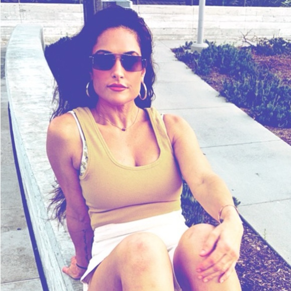 Stylish Women's Yellow Cropped Tank Top — image 7 of 8